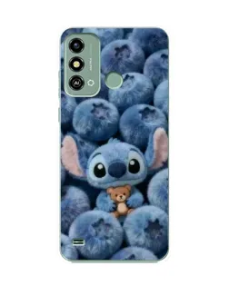 Чехол для ZTE Blade A53 с картинкой «Стич и голубика» Чехол для ZTE Blade A53 с картинкой «Стич и голубика»