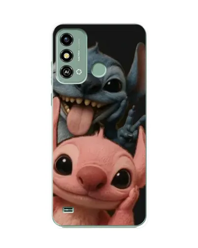 Чехол для ZTE Blade A53 с картинкой «Стич и Ангел»