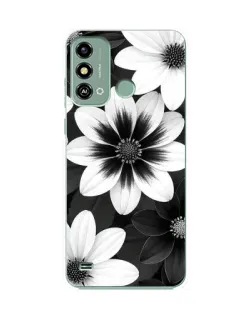Чохол для ZTE Blade A53 з картинкою «Монохромні айстри» Чохол для ZTE Blade A53 з картинкою «Монохромні айстри»