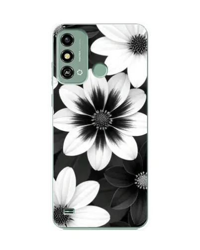 Чехол для ZTE Blade A53 с картинкой «Монохромные астры» Чехол для ZTE Blade A53 с картинкой «Монохромные астры»