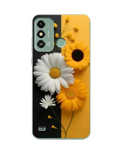 Чехол для ZTE Blade A53 с картинкой «Подсолнух и ромашка» Чехол для ZTE Blade A53 с картинкой «Подсолнух и ромашка»