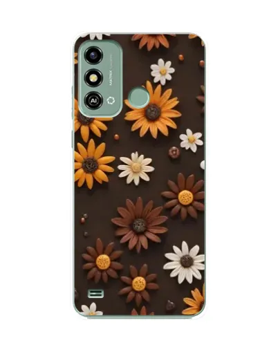 Чехол для ZTE Blade A53 с картинкой «Узор из маленьких подсолнухов» Чехол для ZTE Blade A53 с картинкой «Узор из маленьких подсолнухов»
