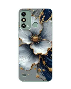 Чохол для ZTE Blade A53 з картинкою «Біла квітка та золотий флюїд» Чохол для ZTE Blade A53 з картинкою «Біла квітка та золотий флюїд»