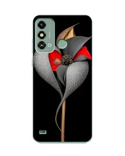 Чохол для ZTE Blade A53 з картинкою «Срібна фантазійна квітка» Чохол для ZTE Blade A53 з картинкою «Срібна фантазійна квітка»