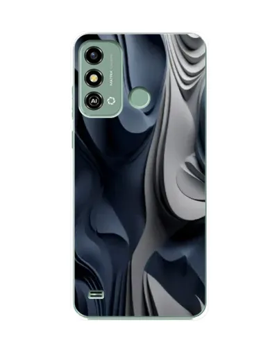 Чохол для ZTE Blade A53 з картинкою «Об'ємні сині складки» Чохол для ZTE Blade A53 з картинкою «Об'ємні сині складки»