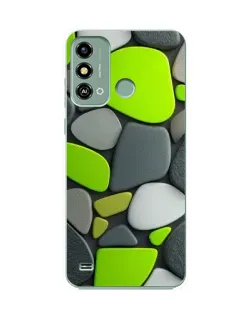 Чохол для ZTE Blade A53 з картинкою «Яскрава неонова галька»