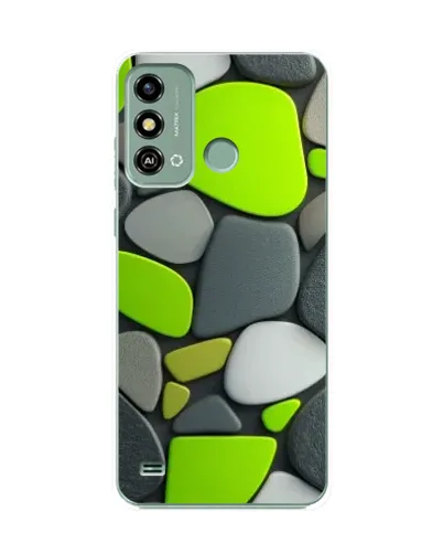 Чохол для ZTE Blade A53 з картинкою «Яскрава неонова галька» Чохол для ZTE Blade A53 з картинкою «Яскрава неонова галька»