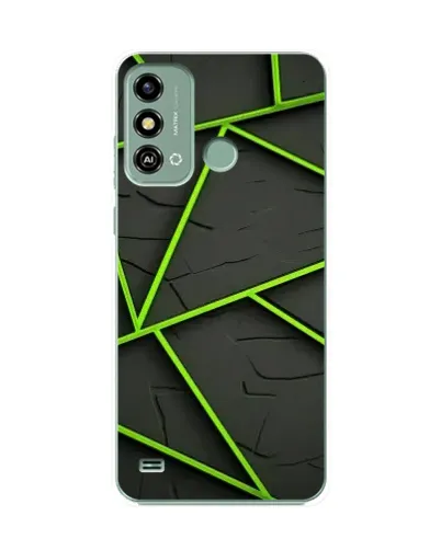 Чохол для ZTE Blade A53 з картинкою «Зелені геометричні лінії» Чохол для ZTE Blade A53 з картинкою «Зелені геометричні лінії»