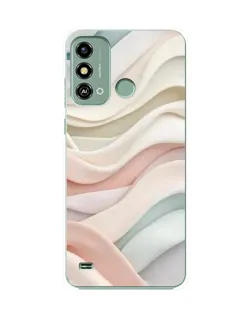 Чохол для ZTE Blade A53 з картинкою «Пастельні ніжні хвилі»