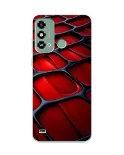 Чохол для ZTE Blade A53 з картинкою «Червона глянцева сітка»