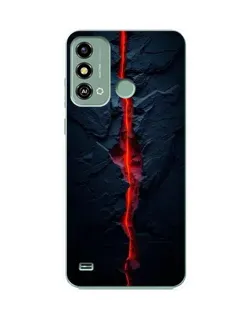 Чохол для ZTE Blade A53 з картинкою «Червона лавова тріщина»