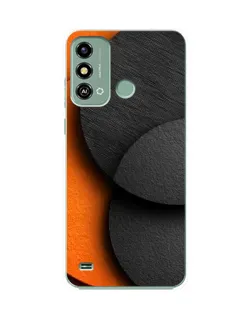 Чохол для ZTE Blade A53 з картинкою «Геометрія помаранчевих кіл»