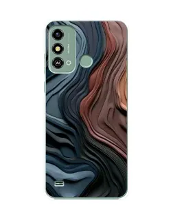 Чохол для ZTE Blade A53 з картинкою «Кольорові хвилі каньйону»