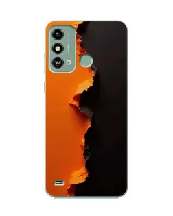 Чохол для ZTE Blade A53 з картинкою «Помаранчевий розлом»