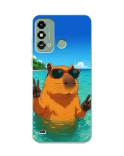 Чохол для ZTE Blade A53 з картинкою «Морська капібара»