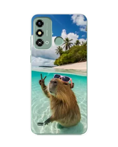 Чохол для ZTE Blade A53 з картинкою «Капібара на морі» Чохол для ZTE Blade A53 з картинкою «Капібара на морі»