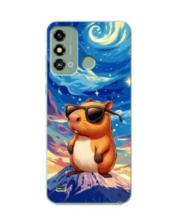 Чохол для ZTE Blade A53 з картинкою «Капібара Ван Гога»