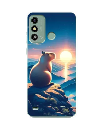 Чохол для ZTE Blade A53 з картинкою «Захід сонця з капібарою» Чохол для ZTE Blade A53 з картинкою «Захід сонця з капібарою»