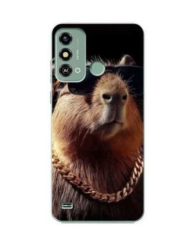 Чохол для ZTE Blade A53 з картинкою «Капібара золотий ланцюг» Чохол для ZTE Blade A53 з картинкою «Капібара золотий ланцюг»