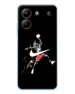 Чехол для ZTE Blade A54 с картинкой «Jordan Jumpman»