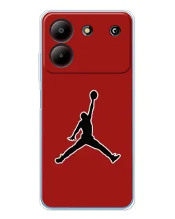 Чехол для ZTE Blade A54 с картинкой «Jordan Red Back»