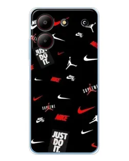 Чехол для ZTE Blade A54 с картинкой «Nike Mix Pattern»