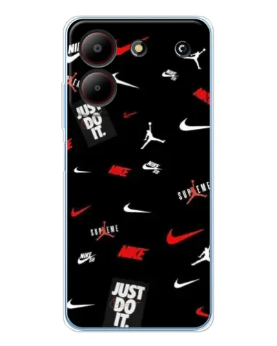 Чехол для ZTE Blade A54 с картинкой «Nike Mix Pattern» Чехол для ZTE Blade A54 с картинкой «Nike Mix Pattern»