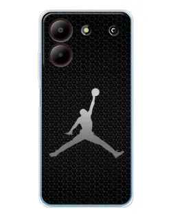 Чехол для ZTE Blade A54 с картинкой «Jordan Dark Carbon»