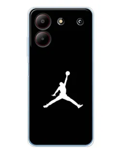 Чехол для ZTE Blade A54 с картинкой «Jordan Silhouette»