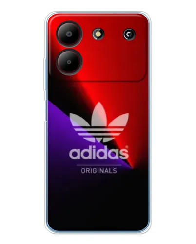 Чехол для ZTE Blade A54 с картинкой «Adidas Red Neon»