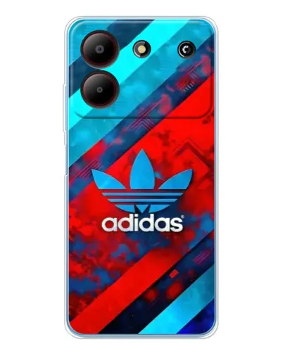Чехол для ZTE Blade A54 с картинкой «Абстракция Adidas»