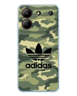Чехол для ZTE Blade A54 с картинкой «Милитари стиль Adidas»