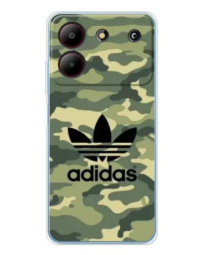 Чехол для ZTE Blade A54 с картинкой «Милитари стиль Adidas»