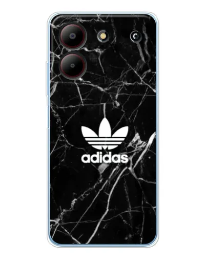 Чехол для ZTE Blade A54 с картинкой «Белый мрамор Adidas»