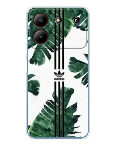 Чехол для ZTE Blade A54 с картинкой «Пальмовые листья адидас»