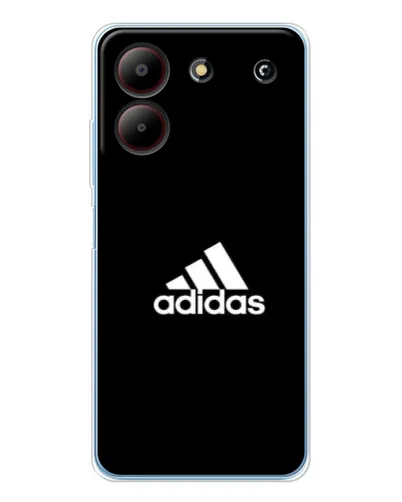Чехол для ZTE Blade A54 с картинкой «Черная классика Adidas»