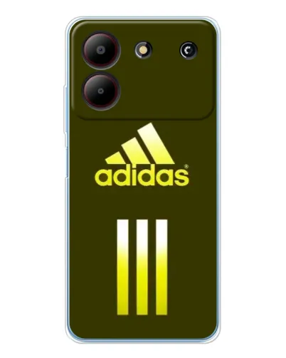 Чехол для ZTE Blade A54 с картинкой «Оливковый градиент Adidas»