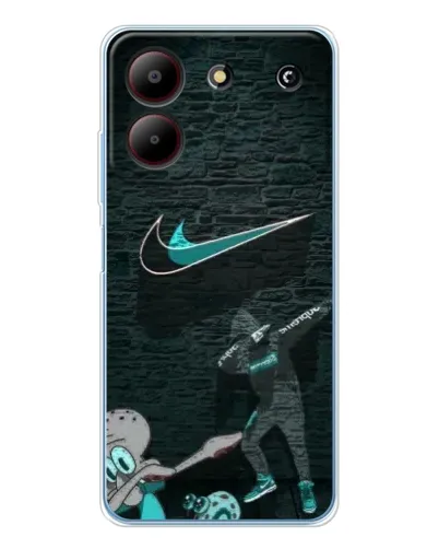 Чехол для ZTE Blade A54 с картинкой «Спортивный арт Nike»