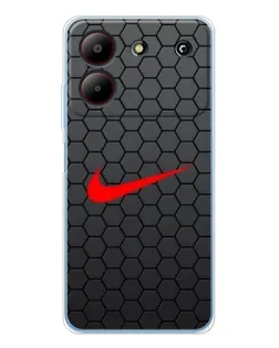 Чехол для ZTE Blade A54 с картинкой «Nike — карбоновая сетка» Чехол для ZTE Blade A54 с картинкой «Nike — карбоновая сетка»