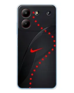 Чехол для ZTE Blade A54 с картинкой «Абстрактный дизайн Nike»