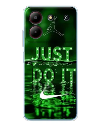 Чехол для ZTE Blade A54 с картинкой «Зеленый неоновый Nike»