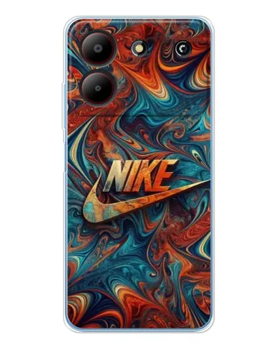 Чехол для ZTE Blade A54 с картинкой «Nike в абстракции»