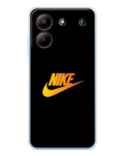 Чехол для ZTE Blade A54 с картинкой «Золотой логотип Nike»