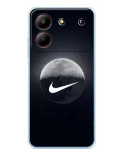 Чехол для ZTE Blade A54 с картинкой «Nike в стиле граффити»