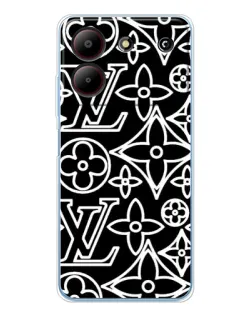 Чехол для ZTE Blade A54 с картинкой «Черно-белый узор LV» Чехол для ZTE Blade A54 с картинкой «Черно-белый узор LV»