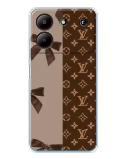 Чехол для ZTE Blade A54 с картинкой «Louis Vuitton — банты»