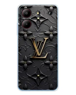 Чехол для ZTE Blade A54 с картинкой «Кожаная текстура LV»