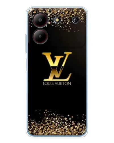 Чехол для ZTE Blade A54 с картинкой «LV — золотые искры» Чехол для ZTE Blade A54 с картинкой «LV — золотые искры»