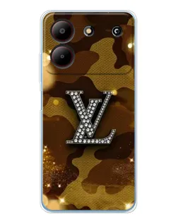 Чехол для ZTE Blade A54 с картинкой «Камуфляжный Louis Vuitton»