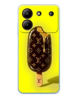 Чехол для ZTE Blade A54 с картинкой «Мороженое от LV»